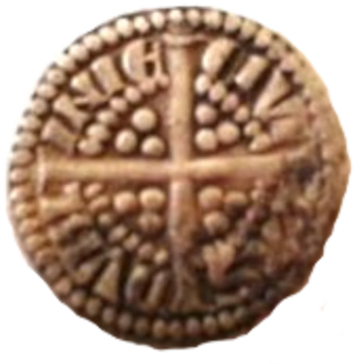 Edward I Counterfeit Dublin Farthing reverse enlarged