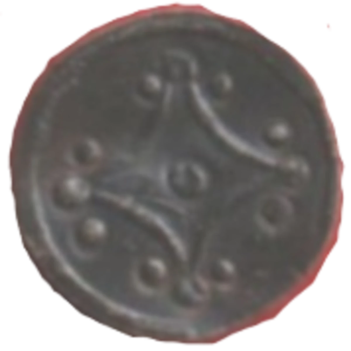 John as Lord of Ireland NICO Counterfeit Farthing obverse enlarged