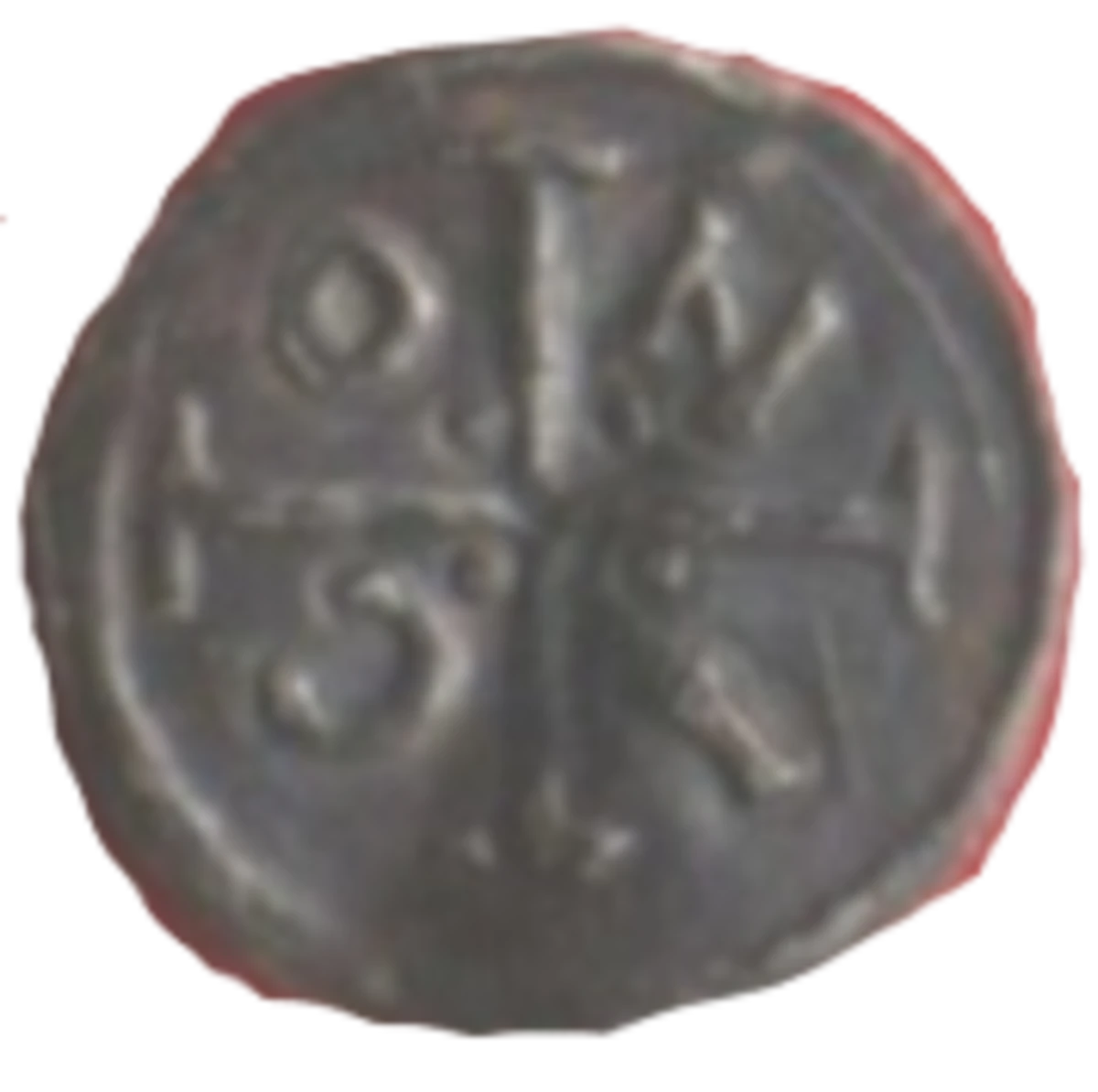 John as Lord of Ireland NICO Counterfeit Farthing reverse enlarged