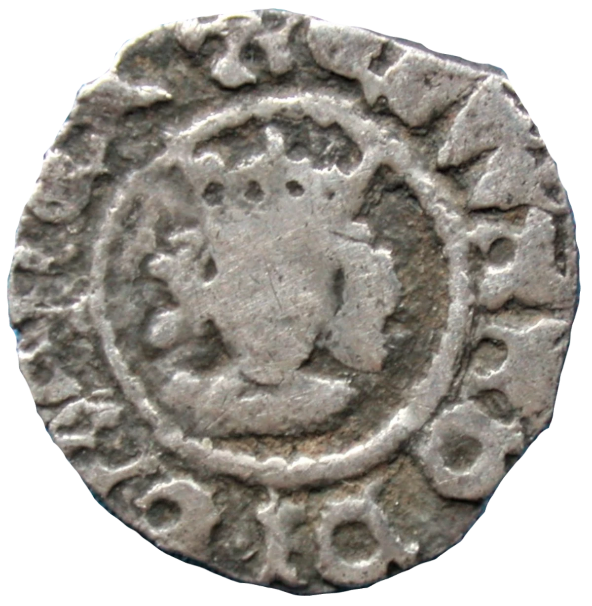 Edward IV Heavy Coinage Farthing Obverse Type H3.4 enlarged