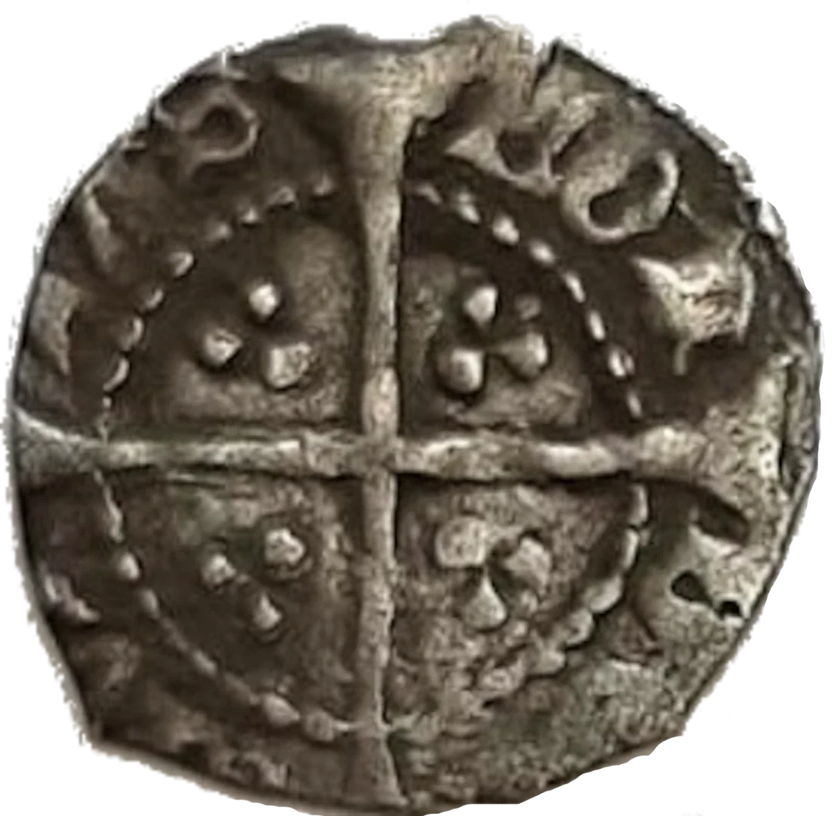 Edward IV Heavy Coinage Farthing Reverse Type B enlarged