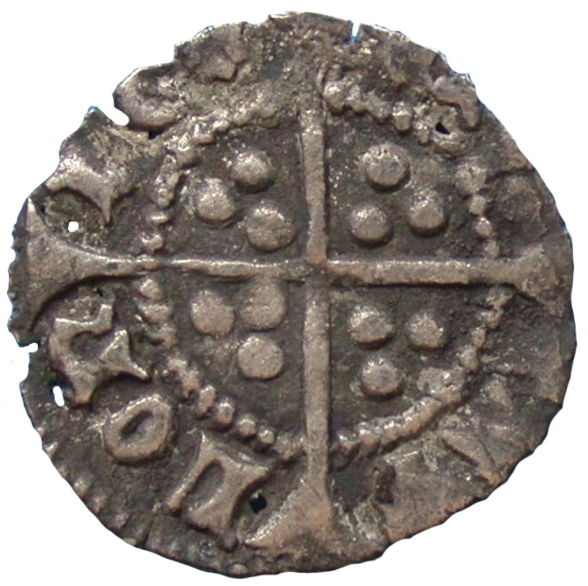 Edward IV Heavy Coinage Farthing Reverse Type A enlarged
