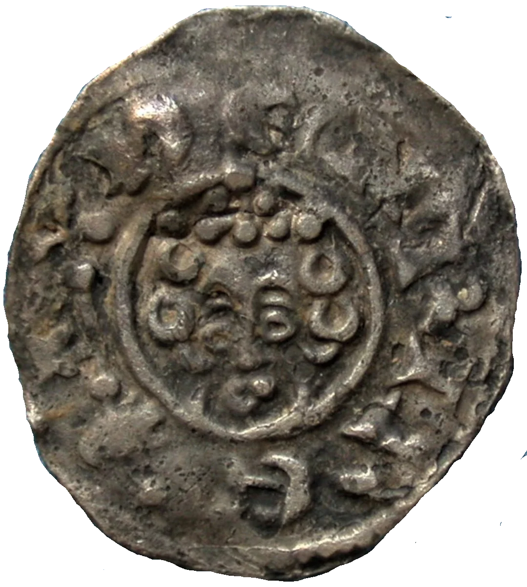 Henry III farthing obverse enlarged