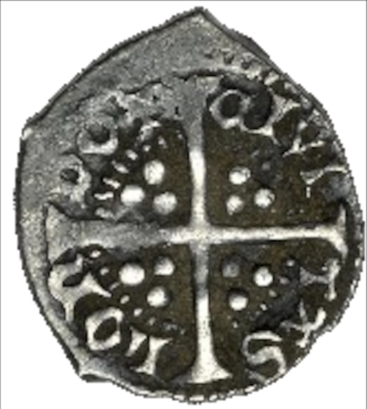 Henry IV Farthing Light Coinage Reverse Type D enlarged