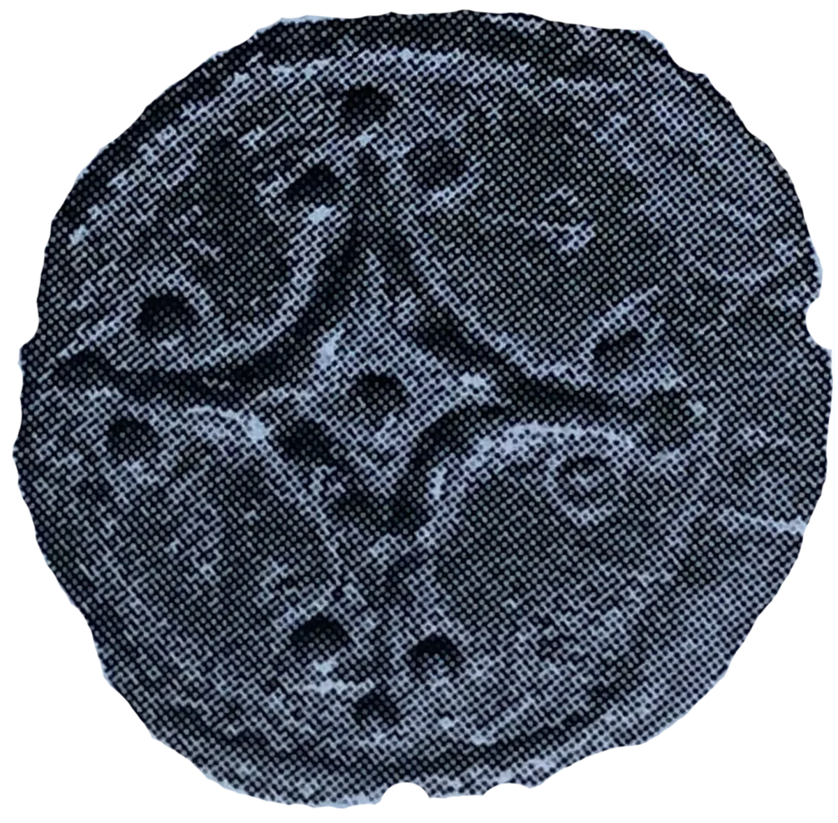 Prince John as Lord of Ireland farthing obverse 1 enlarged