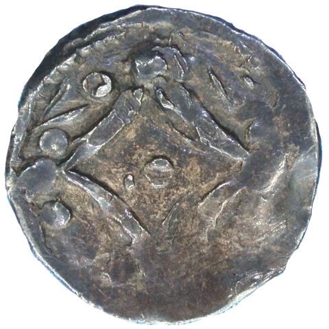 Prince John Mascle Farthing Adam - Obverse 3