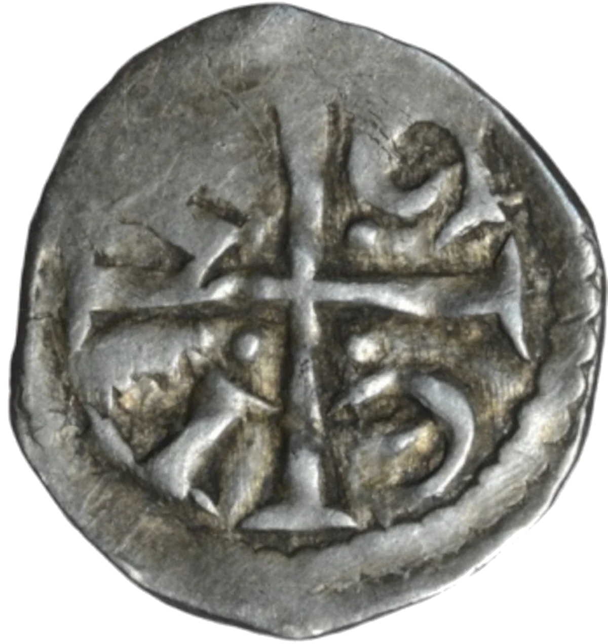 Prince John as Lord of Ireland farthing obverse 1 enlarged