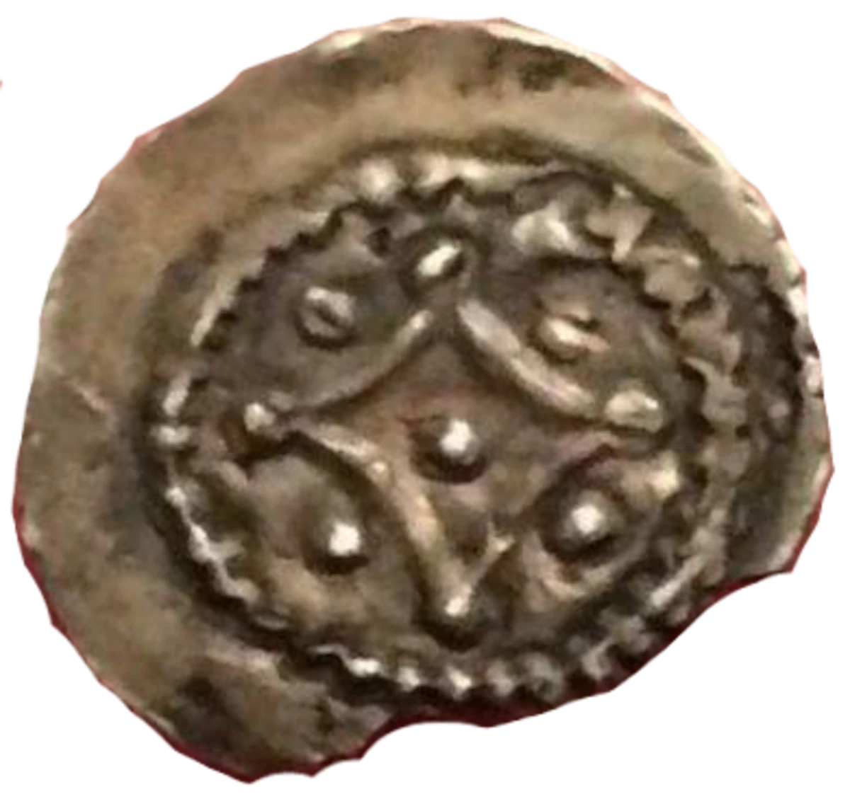 Prince John as Lord of Ireland farthing obverse 1 enlarged
