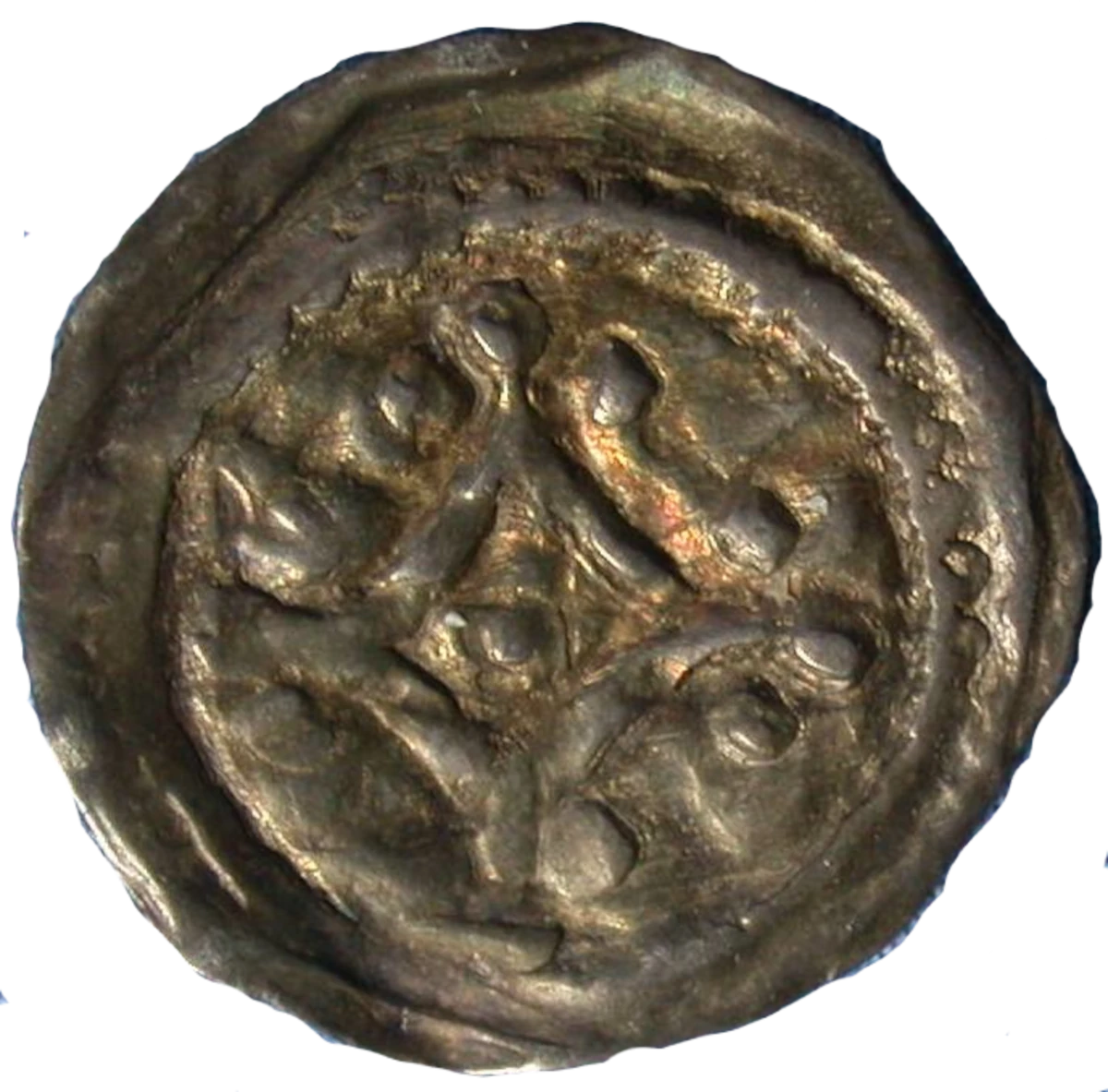 Prince John as Lord of Ireland farthing obverse 1 enlarged