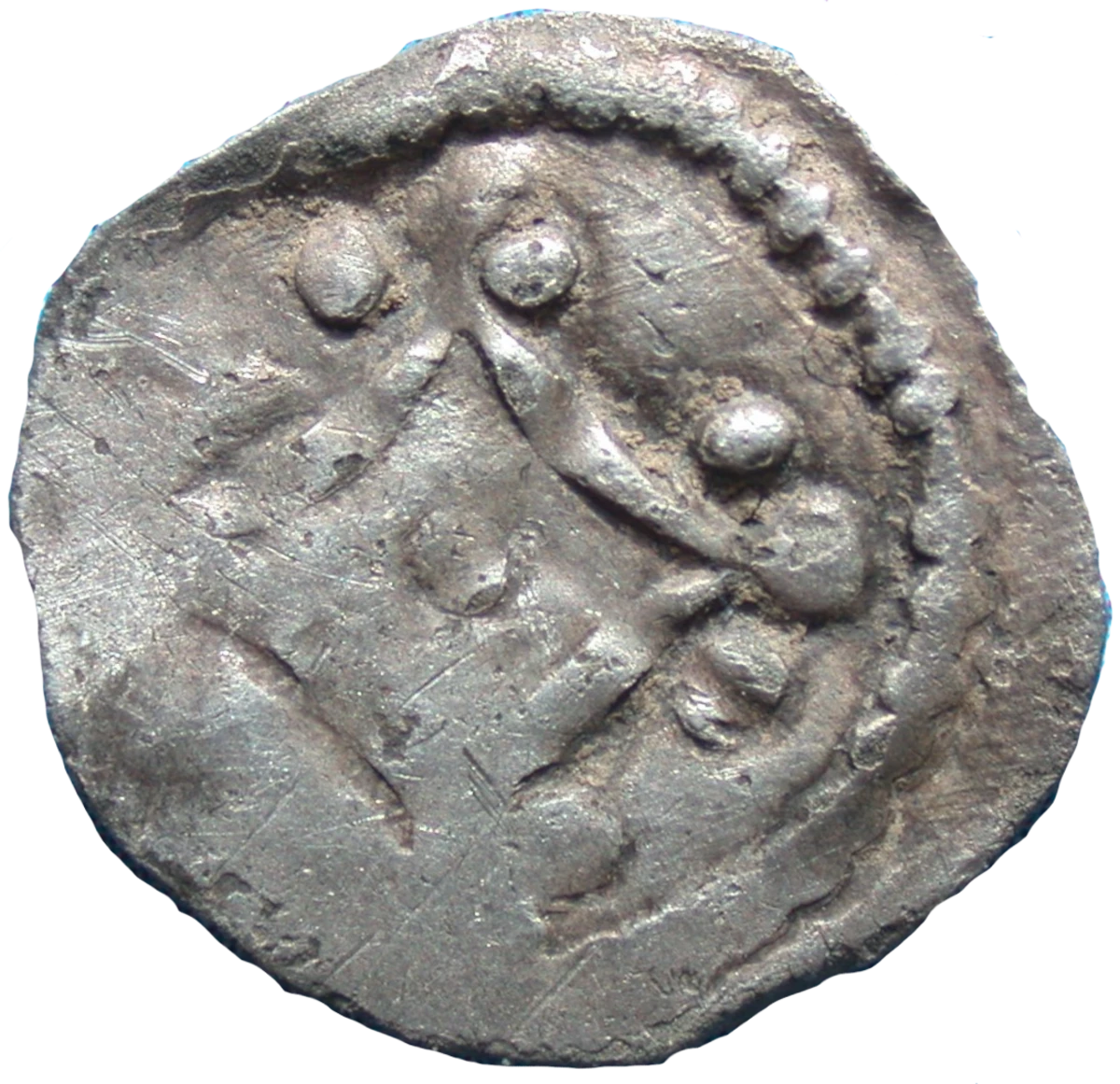 Prince John as Lord of Ireland farthing obverse 2 enlarged