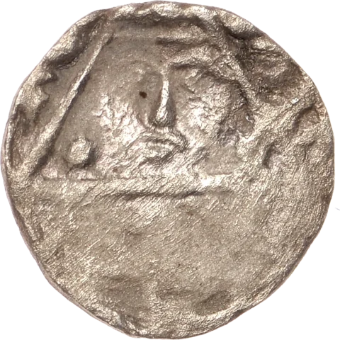 King John Rex Farthing Contemporary Forgery - Obverse 13
