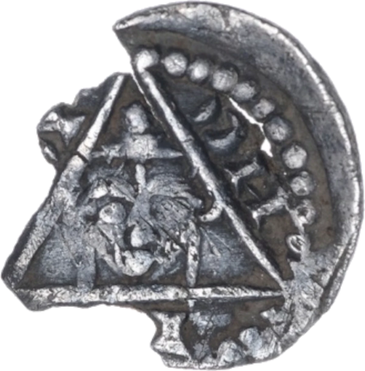 John as King Anglo-Irish farthing Contemporary Forgery obverse 1 enlarged