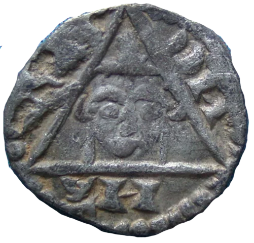 King John Rex Farthing Contemporary Forgery - Obverse 2