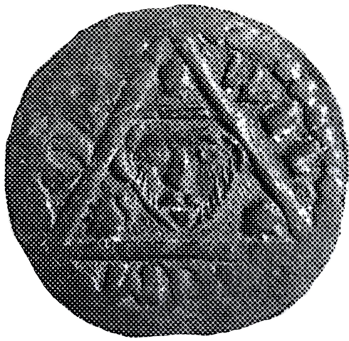 King John Rex Farthing Contemporary Forgery - Obverse 4