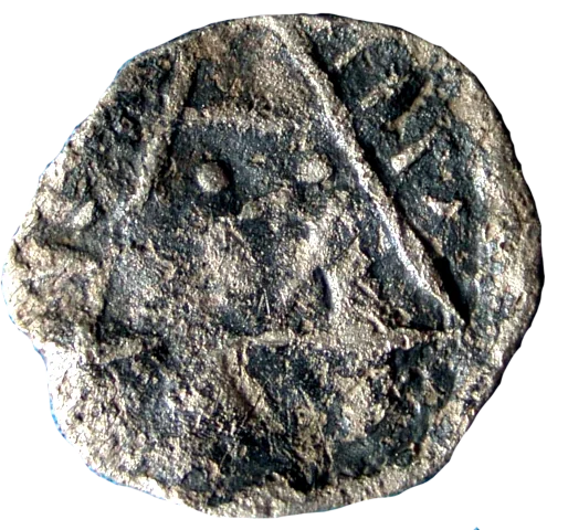 King John Rex Farthing Contemporary Forgery - Obverse 9