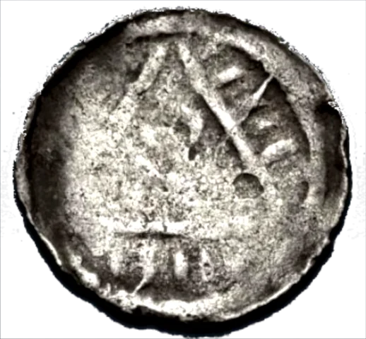 King John Rex Farthing Contemporary Forgery- Reverse 12