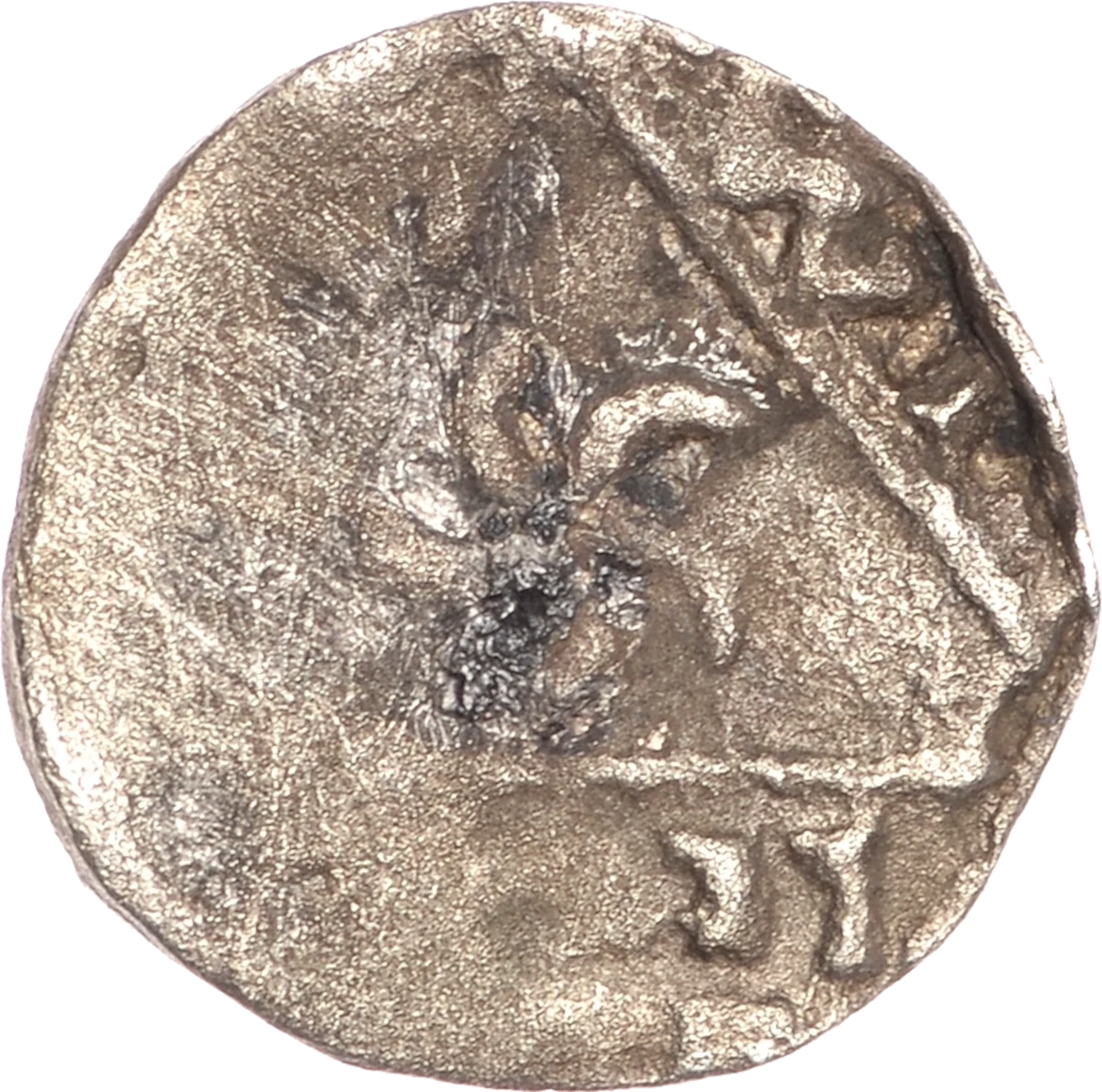 John as King Anglo-Irish farthing Contemporary Forgery reverse 13 enlarged