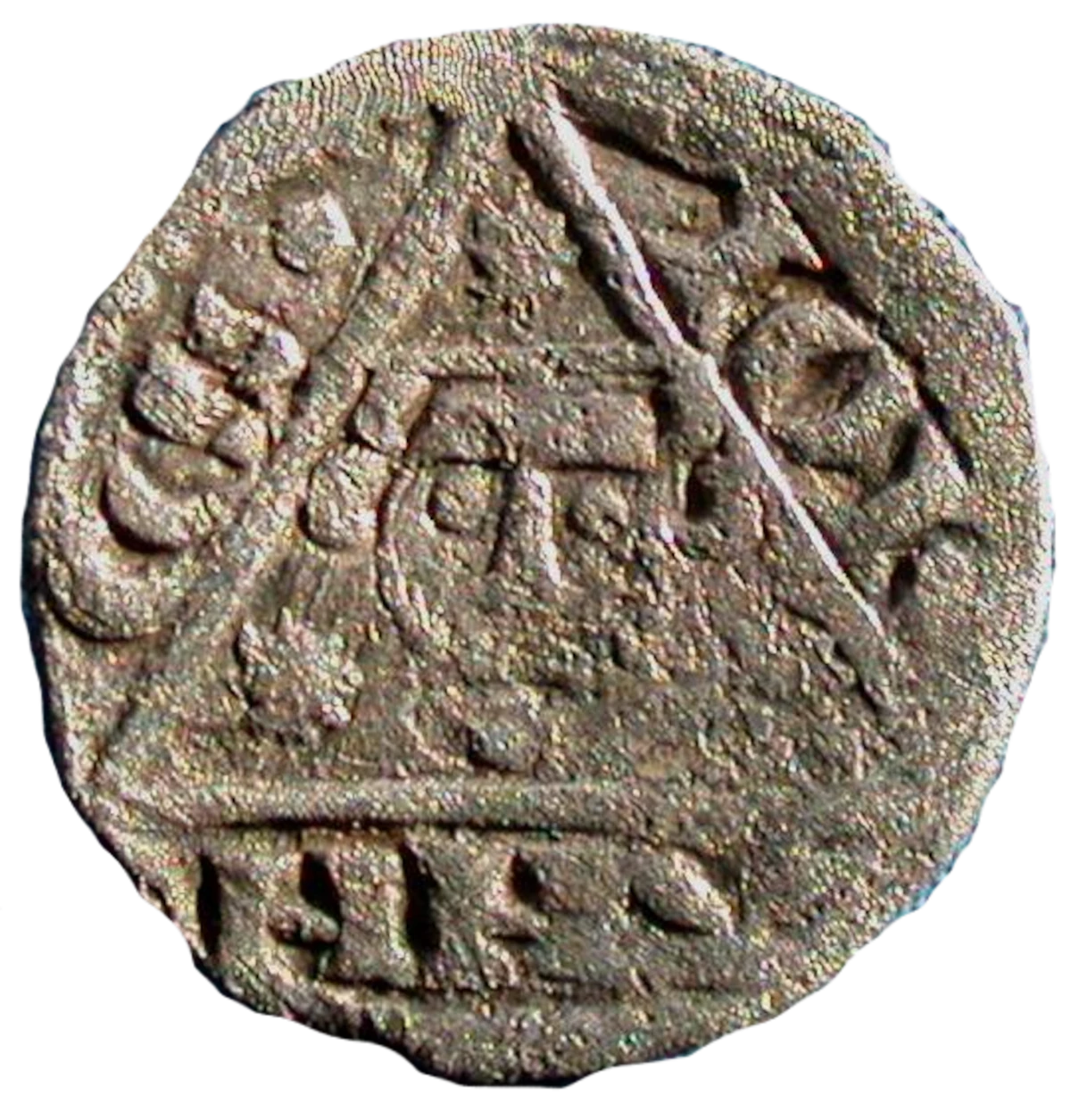John as King Anglo-Irish farthing obverse 5 enlarged