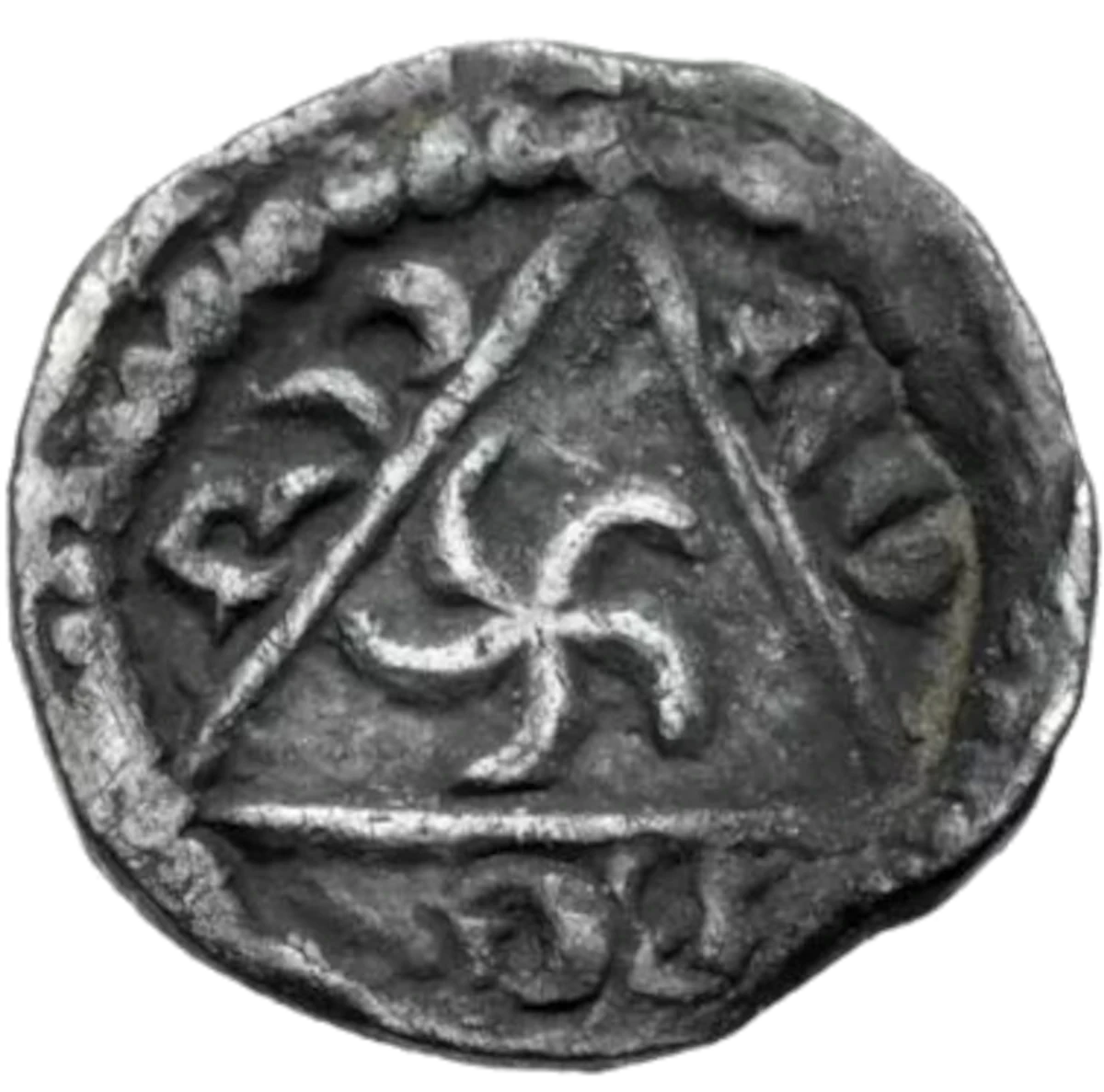 John as King Anglo-Irish farthing reverse 4 enlarged